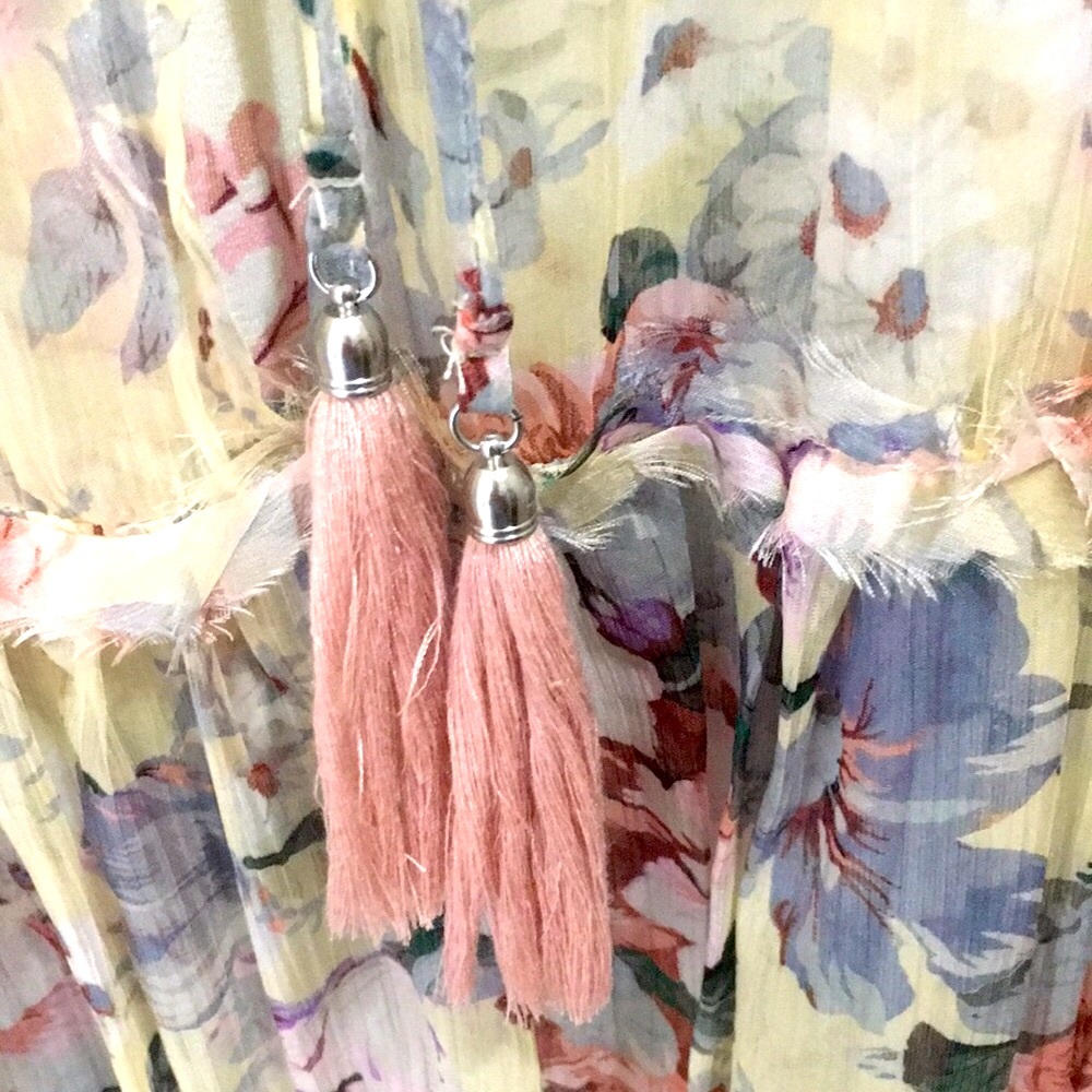 FLORAL CHIFFON DRESS - Picture 11 of 11